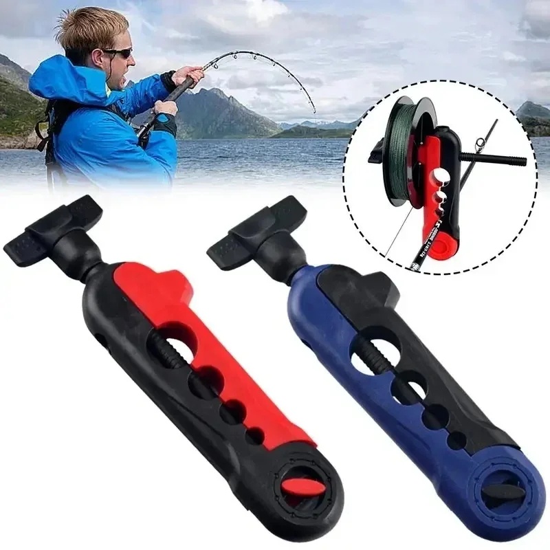 Fishing Rod Spinning - 1/2個入り 釣り糸巻き取り機 スプールロッドホルダー ツール スプーラーマシン スピニングリール